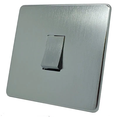 Screwless Supreme Satin Chrome Intermediate Light Switch