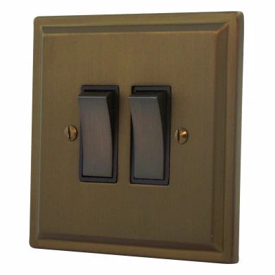 Art Deco Bronze Antique RJ45 Network Socket