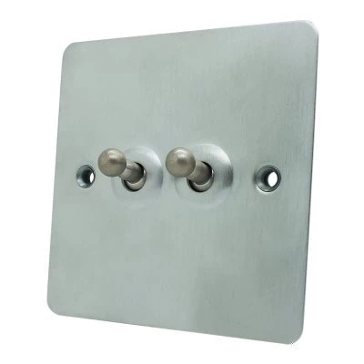 Flat Satin Chrome Toggle (Dolly) Switch Flat Satin Chrome Toggle (Dolly) Switch