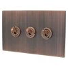3 Gang 20 Amp 2 Way Toggle Light Switches