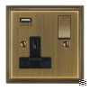 Single Socket with USB charger