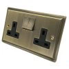 2 Gang 13 Amp Switched Plug Socket