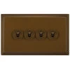 4 Gang 20 Amp 2 Way Toggle Light Switches