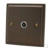 Art Deco Bronze Antique TV Socket - 1