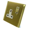 Single 13 Amp Socket - White Trim