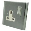 Single 13 Amp Socket - White Trim