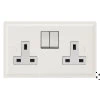 2 Gang 13 Amp Switched Plug Socket