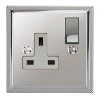 1 Gang 13 Amp Light Switches: White Insert