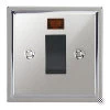 45 Amp Cooker Switch with Neon Small: Black Insert