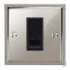 1 Gang Master Telephone Socket: Black Insert