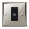 1 Gang Satellite Socket Outlet: Black Insert