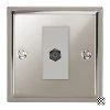 1 Gang Satellite Socket Outlet: White Insert