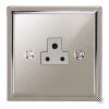 1 Gang 2 Amp Round Pin Socket: White Insert