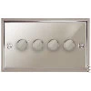 4 Gang 100W 2 Way LED (Trailing Edge) Dimmer (Min Load 1W, Max Load 100W)