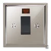 45 Amp Cooker Switch with Neon Small: Black Insert