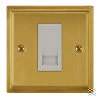 1 Gang Master Telephone Socket: White Insert