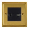 TV | Satellite Socket Outlet: Black Insert