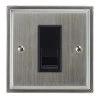 1 Gang Master Telephone Socket: Black Insert