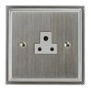 1 Gang 2 Amp Round Pin Socket: White Insert