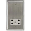 Shaver Socket Outlet 110 | 240 Volts: White Insert