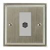 1 Gang Satellite Socket Outlet: White Insert