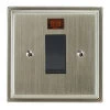 45 Amp Cooker Switch with Neon Small: Black Insert