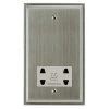 Shaver Socket Outlet 110 | 240 Volts: White Insert