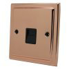 Art Deco Classic Polished Copper Telephone Extension Socket - 2