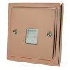 Art Deco Classic Polished Copper Telephone Extension Socket - 1
