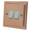Art Deco Classic Polished Copper Light Switch - 2