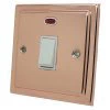 20 Amp Double Pole Switch with Neon - White Trim