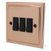 Art Deco Classic Polished Copper Light Switch - 5