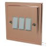 Art Deco Classic Polished Copper Light Switch - 4
