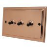 Art Deco Classic Polished Copper Toggle / Dolly Switch - 6