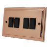 Art Deco Classic Polished Copper Light Switch - 7