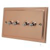 Art Deco Classic Polished Copper Toggle / Dolly Switch - 7