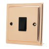 Art Deco Classic Polished Copper Intermediate Light Switch - 2