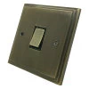 1 Gang - Single light switch will work on one way or two way circuits : Black Trim