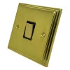 1 Gang - Single light switch will work on one way or two way circuits : Black Trim