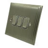 3 Gang 2 Way Light Switch - Triple light switch will work on one way or two way circuits : White Trim