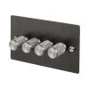 4 Gang 100W 2 Way LED Dimmer (60 - 250W) - Steel Controls