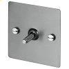 1 Gang 20 Amp 2 Way Toggle (Dolly) Light Switch - Steel Toggle