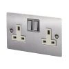 Double 13 Amp Socket - White Trim