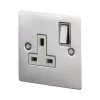 Single 13 Amp Socket - White Trim