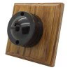 1 Gang 6 Amp 2 Way Brown Bakelite Dome Switch