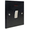 20 Amp Double Pole Switch with Neon - Black Trim