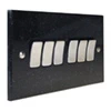 6 Gang 2 Way 10 Amp Switches - Black Trim