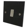 1 Gang 2 Way 10 Amp Switch - Black Trim