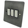 3 Gang 2 Way 10 Amp Switches - Steel Switch