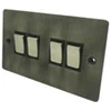 4 Gang 2 Way 10 Amp Switches - Steel Switch